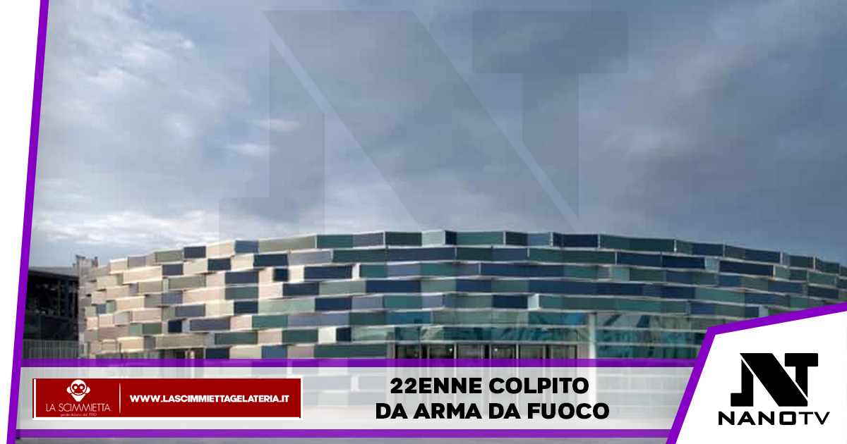 22enne colpito da arma da fuoco