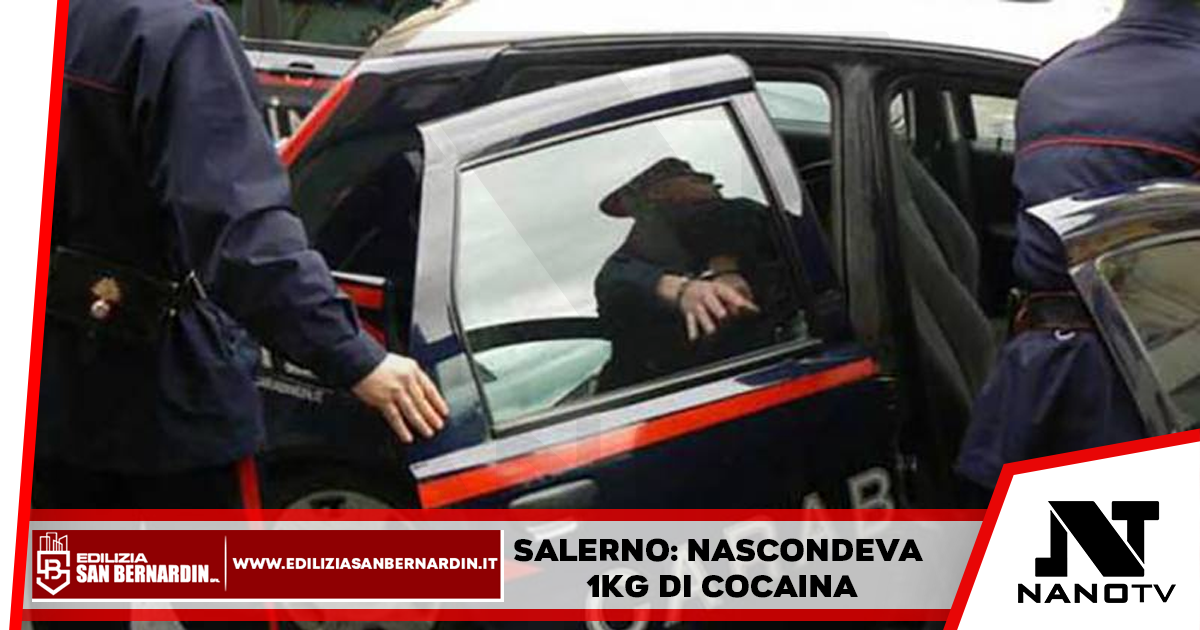 Salerno: nascondeva 1kg di cocaina