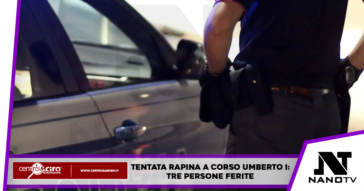 Napoli: tre persone ferite in seguito ad una tentata rapina
