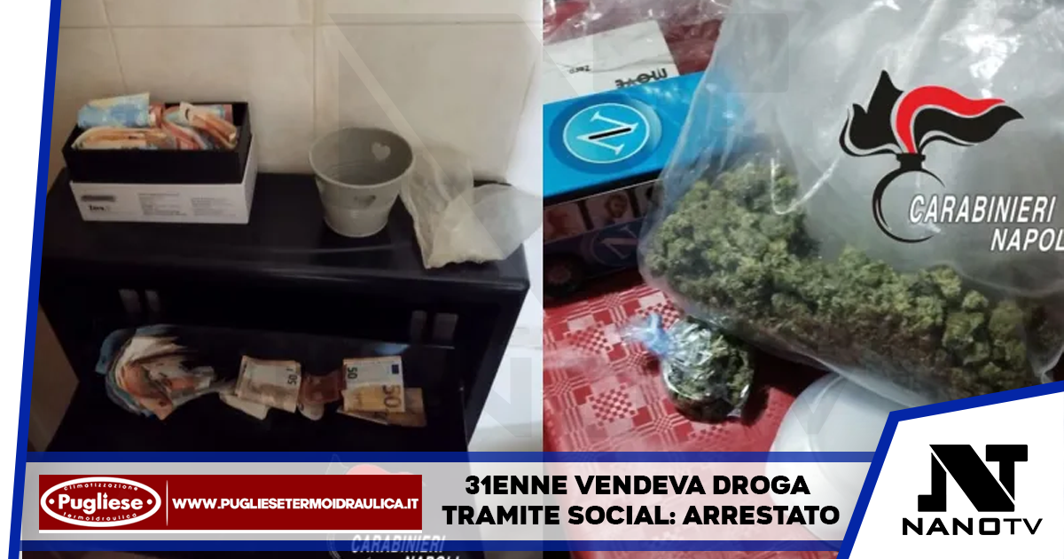 31enne vendeva droga tramite social: arrestato