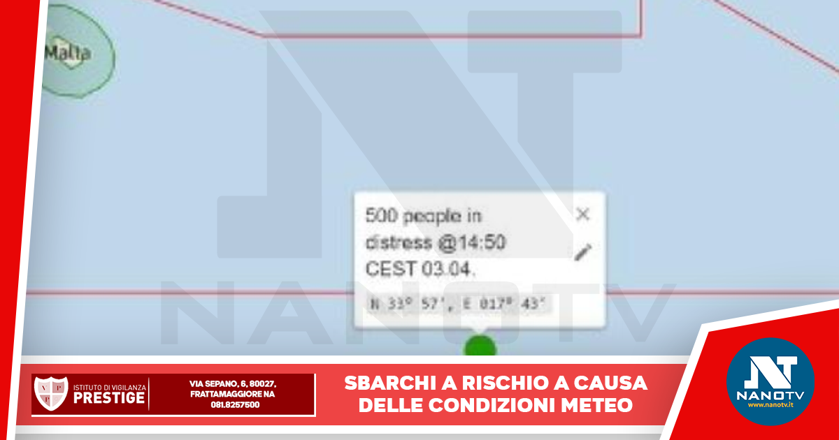 Vertice del Governo: 500 migranti in pericolo