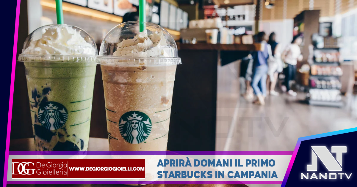 Aprirà domani il primo Starbucks in Campania