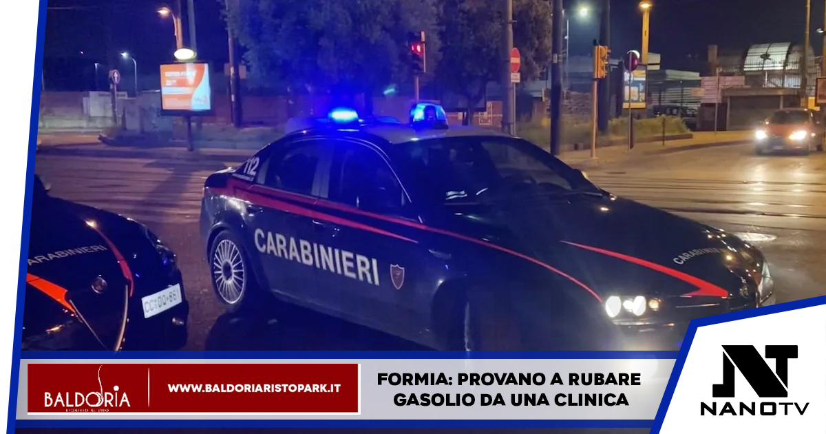 Formia: provano a rubare gasolio da una clinica