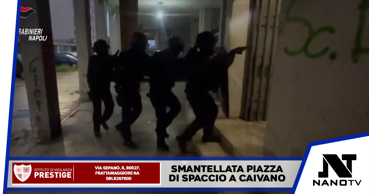 Smantellata piazza di spaccio a Caivano