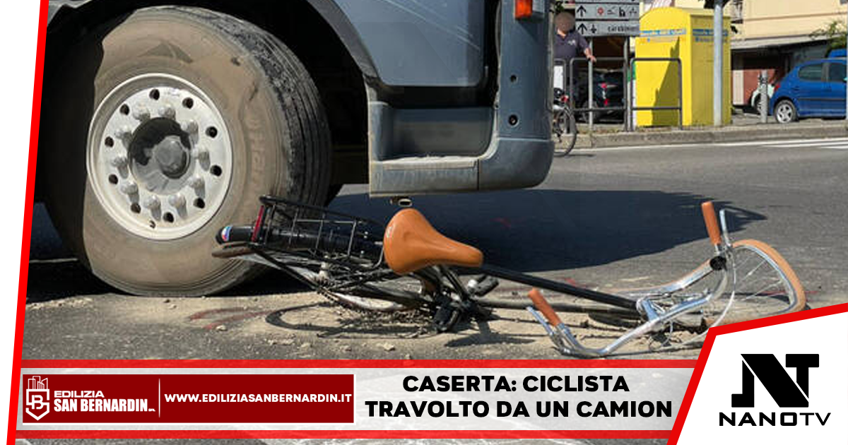 Caserta: ciclista travolto da un camion