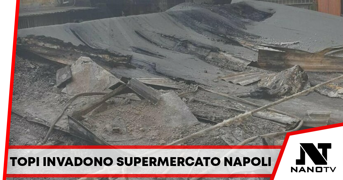 Napoli: Supermercato sequestrato dopo un incendio diventa un regno dei topi, i residenti organizzano un flash mob di protesta