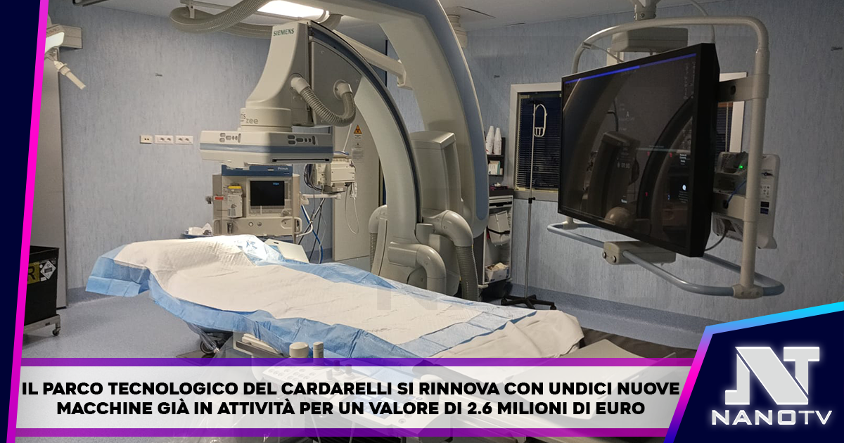 Fondi Pnrr – Il parco tecnologico del Cardarelli si rinnova con undici nuove macchine già in attività per un valore di 2.6 milioni di euro