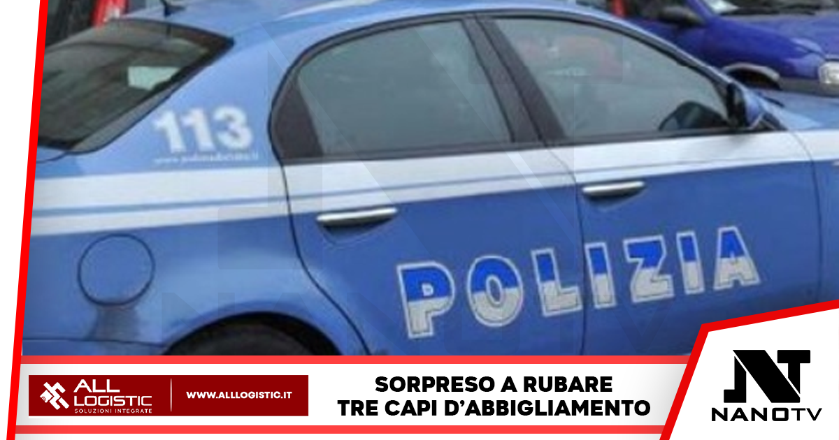 Georgiano irregolare tenta furto di abbigliamento per un valore di 70 euro