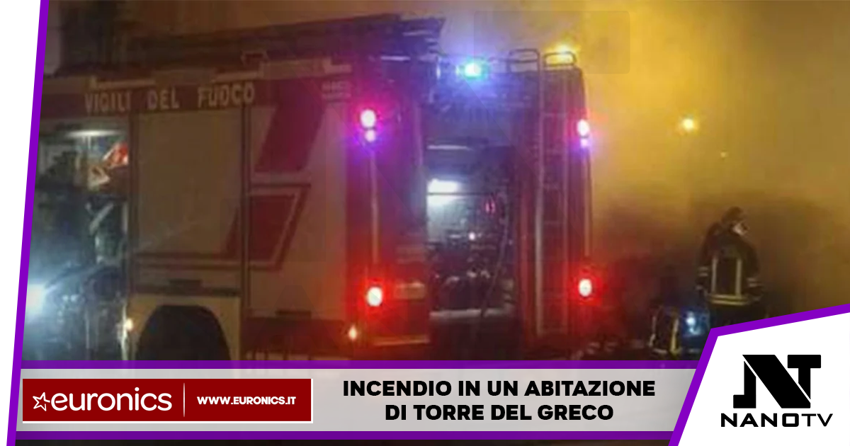 Torre del Greco: incendio in un abitazione