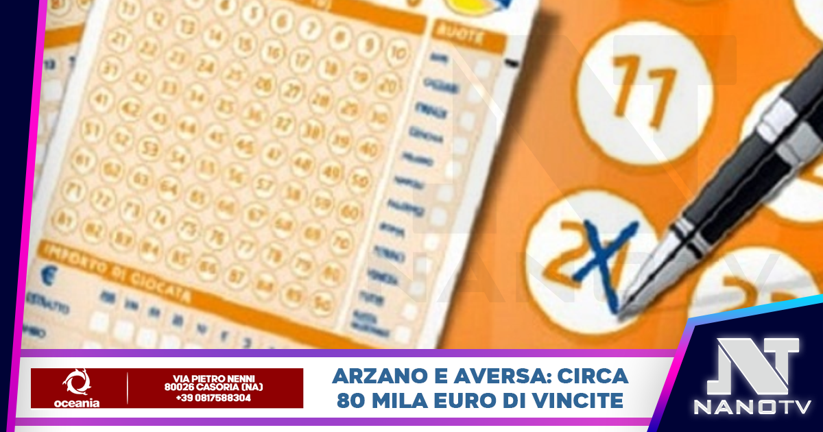 La fortuna bacia Arzano e l’agro aversano: vinti quasi 80mila euro al Lotto