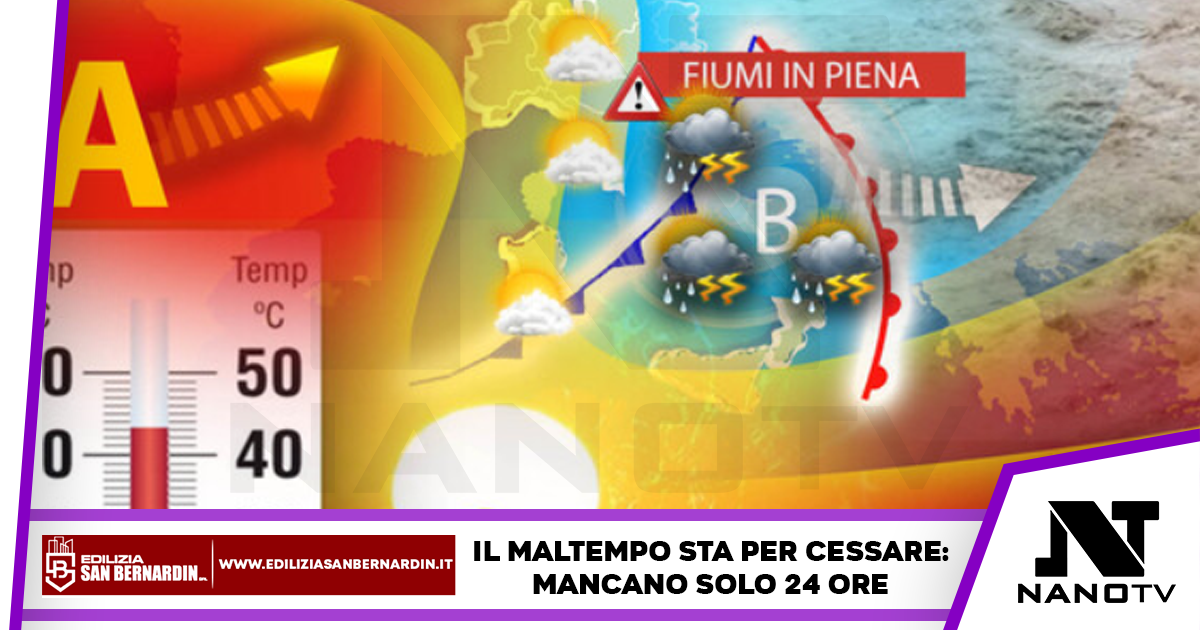 In arrivo il caldo: solo altre 24 ore di maltempo