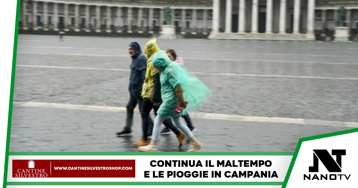 Maltempo in Campania, prorogata fino alle 20 di oggi l’allerta meteo