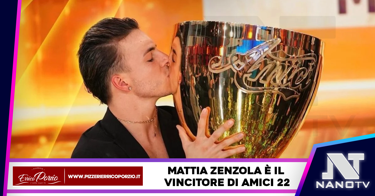 Il ballerino Mattia Zenzola è il vincitore della 22esima edizione di “Amici” di Maria De Filippi