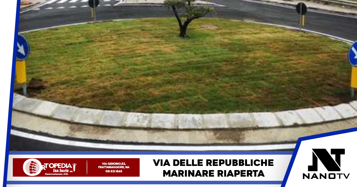 Napoli: completati i lavori, riaperta via delle Repubbliche Marinare