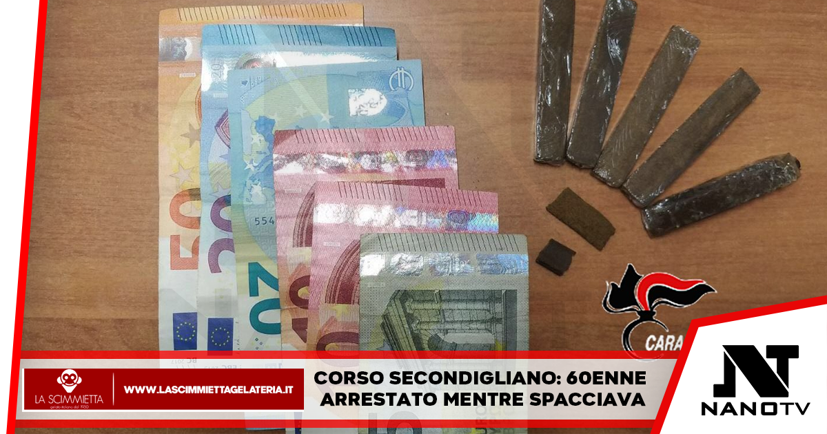 Napoli, Secondigliano: arrestato 64enne per spaccio di droga, sequestrata eroina e soldi