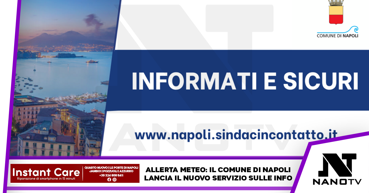Il servizio di info del Comune di Napoli sulle allerte meteo