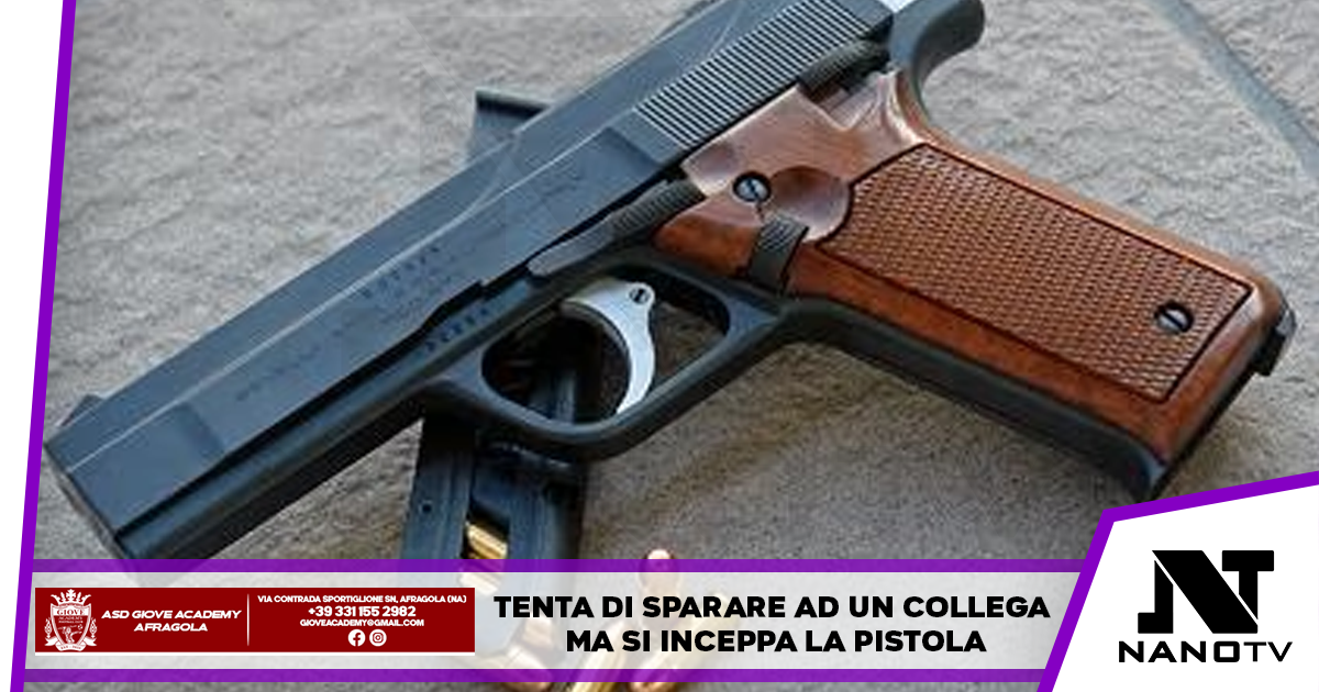 Tenta di sparare ad un collega ma si inceppa la pistola