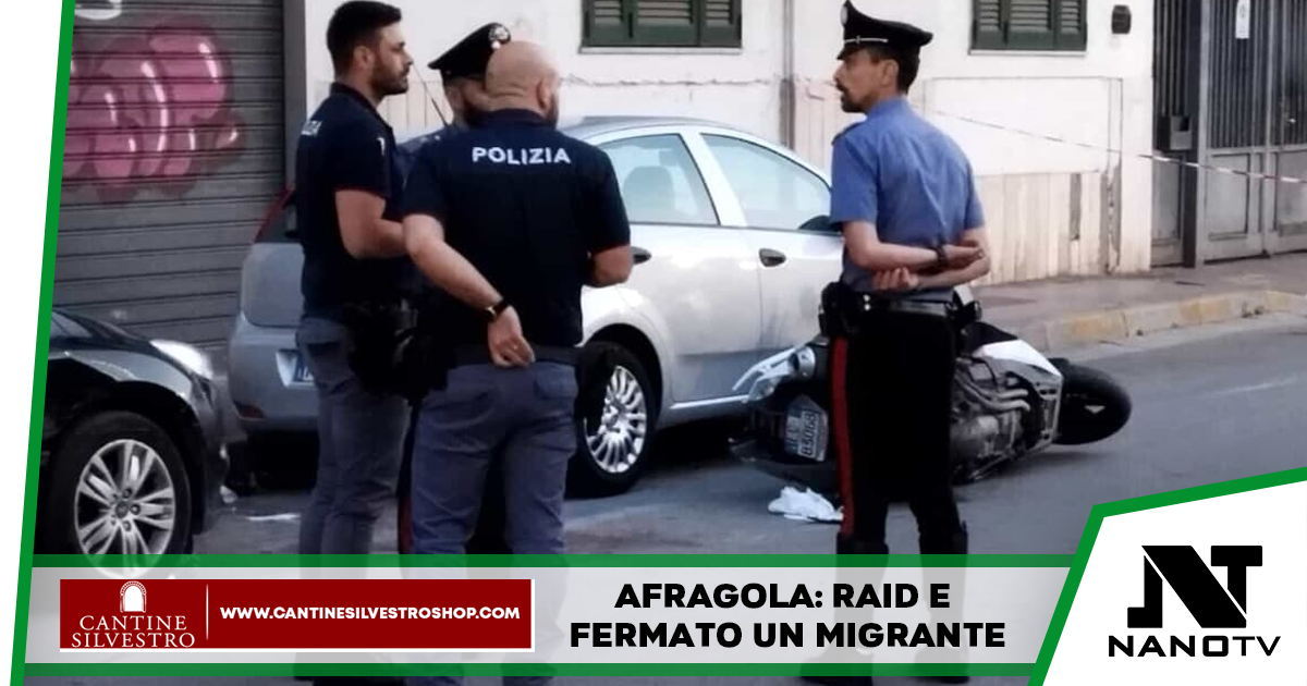 Afragola: raid e fermato un migrante