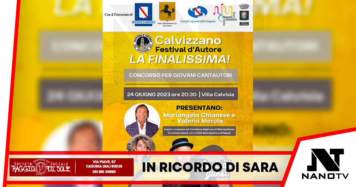 Sabato il “Calvizzano Festival d’Autore 2023” con Enzo Gragnaniello finanziato dalla Città Metropolitana. Domani la presentazione in Consiglio regionale