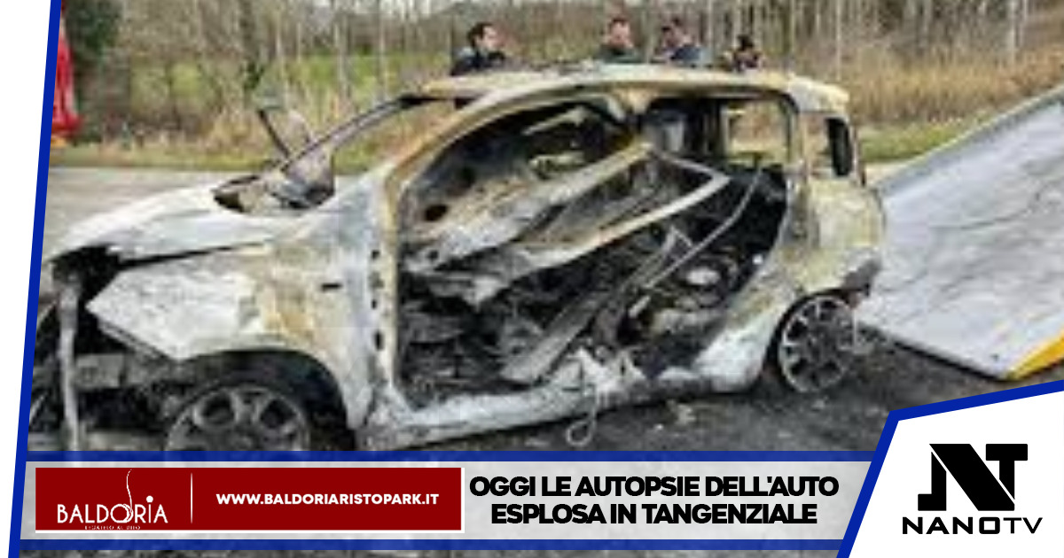 Oggi le autopsie dell’auto esplosa in tangenziale