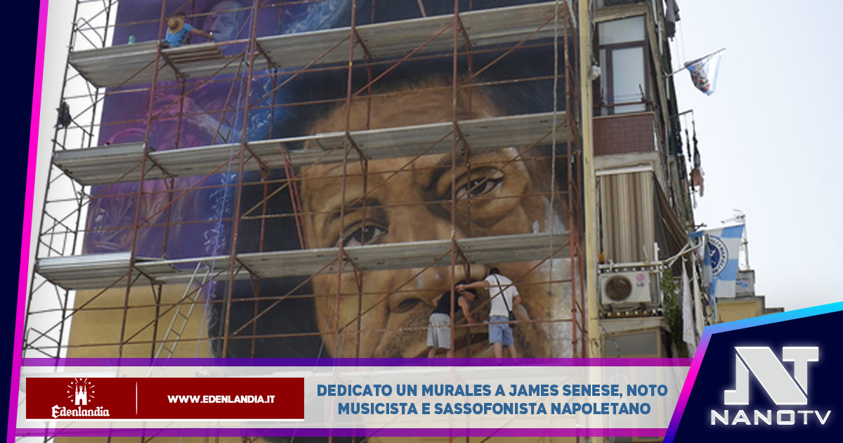 Dedicato un murales a James Senese, noto musicista e sassofonista napoletano