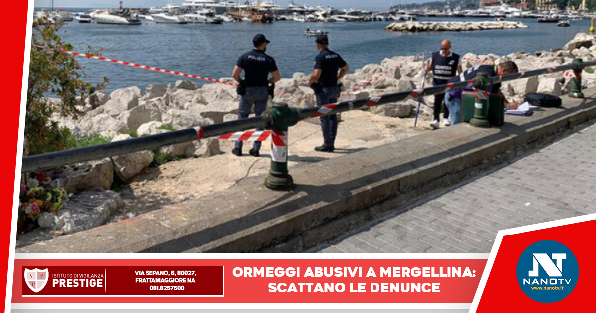 Napoli: Polizia e Guardia Costiera sequestrano ormeggi abusivi a Mergellina, denunciate tre persone