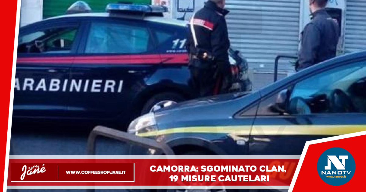 Camorra: sgominato clan, 19 misure cautelari
