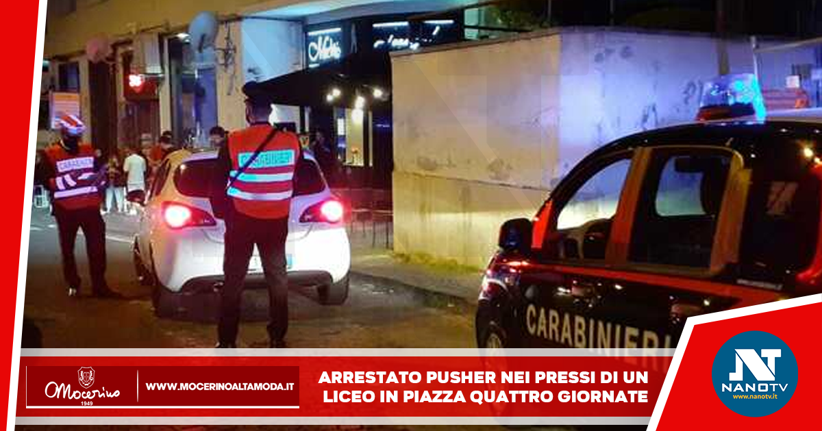 Arrestato pusher nei pressi di un liceo in Piazza Quattro Giornate