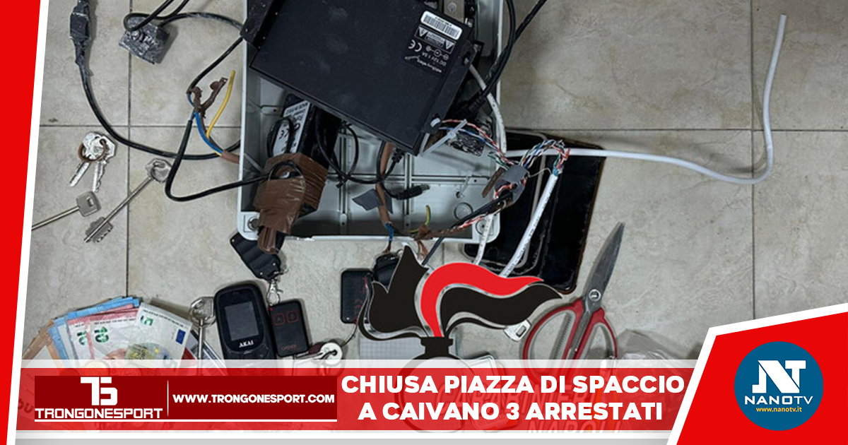 Caivano, Napoli: i Carabinieri smantellano piazza di spaccio ed arrestano tre persone