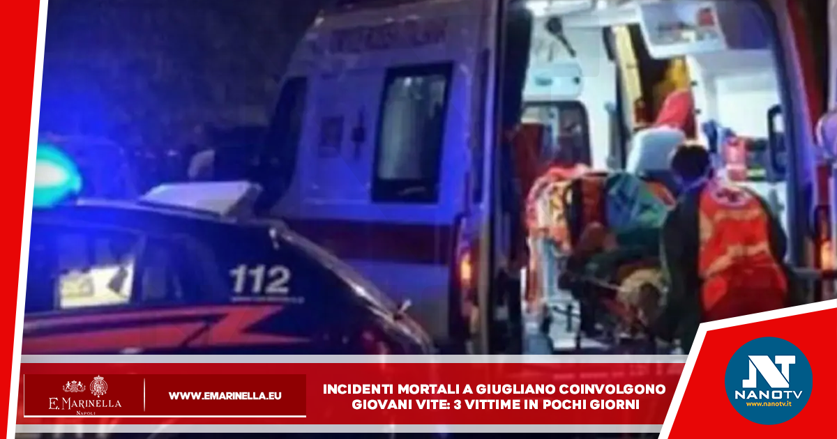Incidenti mortali a Giugliano coinvolgono giovani vite: 3 vittime in pochi giorni