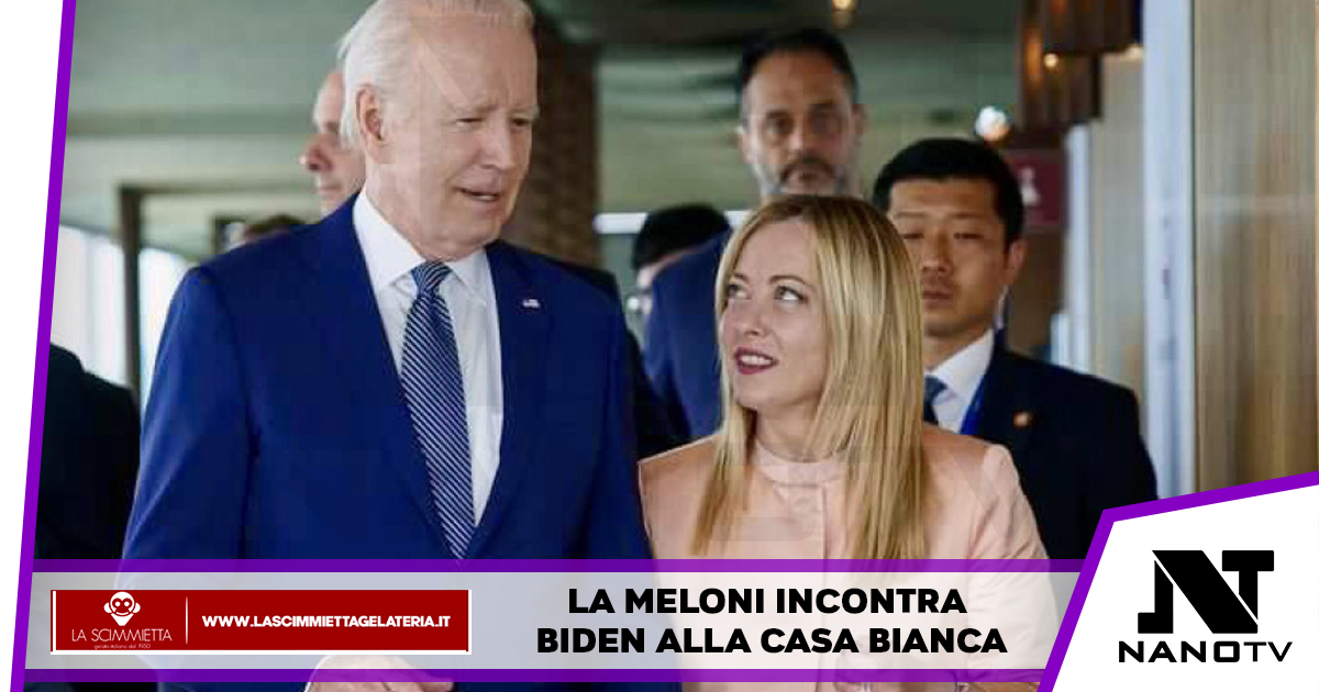 La Meloni incontra Biden alla Casa Bianca