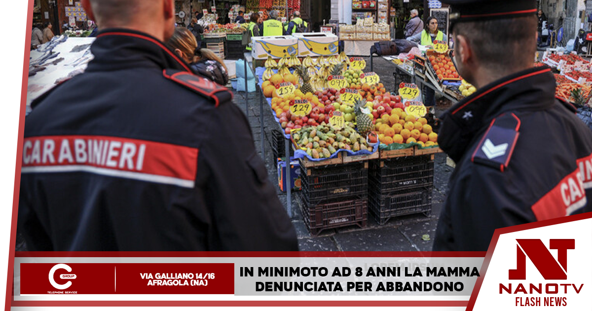 Napoli: in mini-moto da solo ad 8 anni, denunciata la madre per abbandono di minore