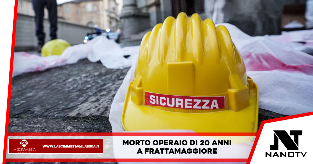 Morto operaio di 20 anni a Frattamaggiore
