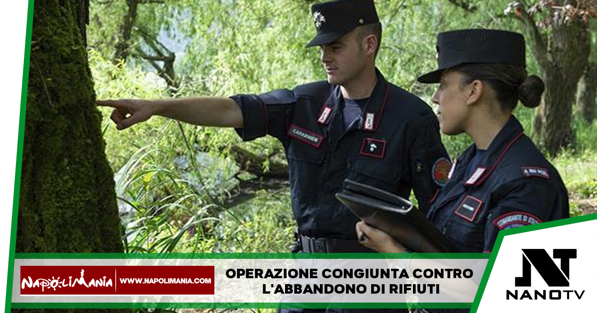 Operazione congiunta contro l’abbandono di rifiuti: Terreno sequestrato e denunce