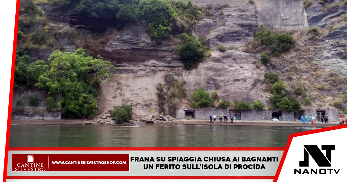 Isola di Procida: Bagnante di Afragola ferito in spiaggia dalla caduta di pietre dal costone