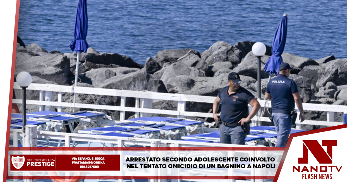 Arrestato secondo adolescente coinvolto nel tentato omicidio di un bagnino a Napoli