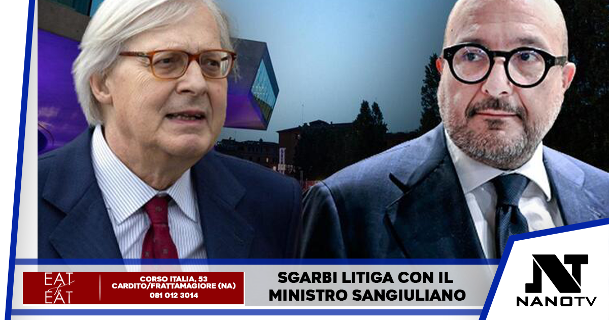 Politica: bufera sul sottosegretario Sgarbi, il ministro Sangiuliano prende le distanze