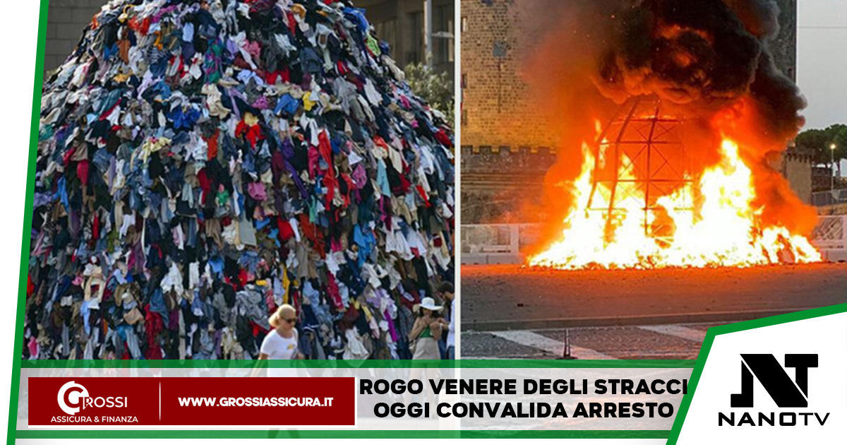 Napoli: incendio Venere degli stracci, oggi convalida del fermo per il presunto colpevole