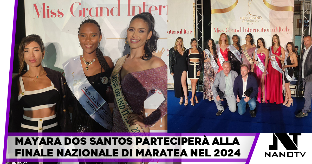 MISS GRAND ITALY, LA PRIMA FINALISTA REGIONALE E’ LA ITALO-BRASILIANA DI NAPOLI MAYARA DOS SANTOS