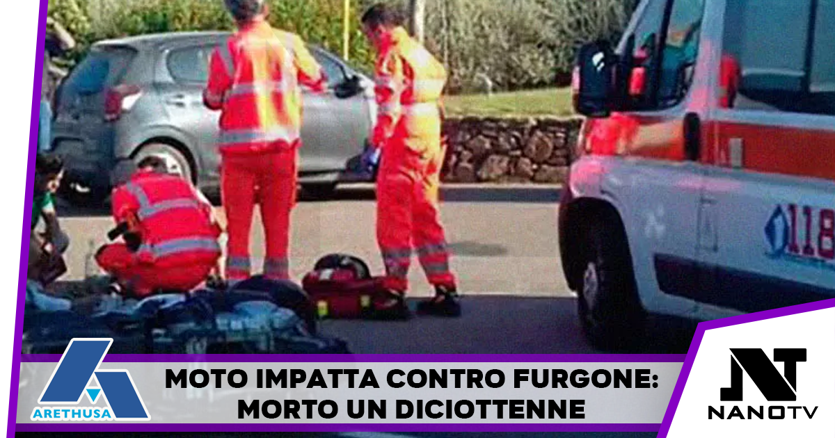 Moto contro furgone nel Casertano, muore un diciottenne