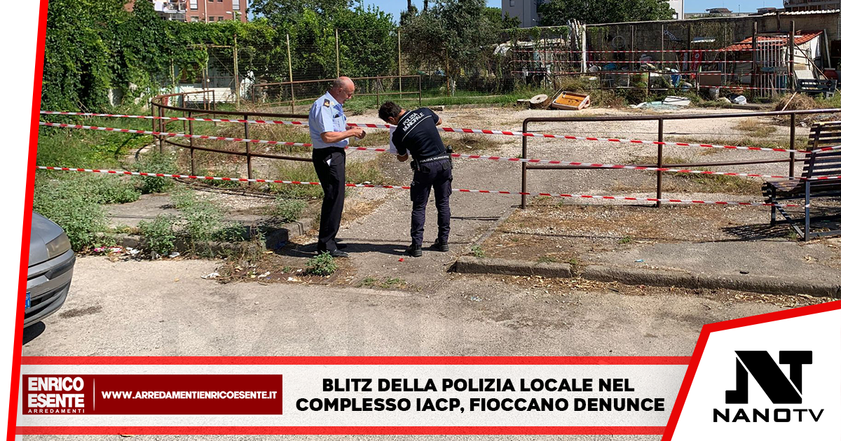 Blitz della polizia locale nel complesso Iacp, fioccano denunce: scoperti abusi edilizi nell’area della pista di pattinaggio
