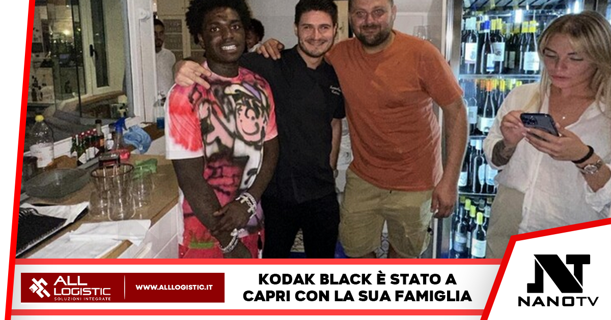Kodak Black svolge performance a Capri e lascia un dono speciale