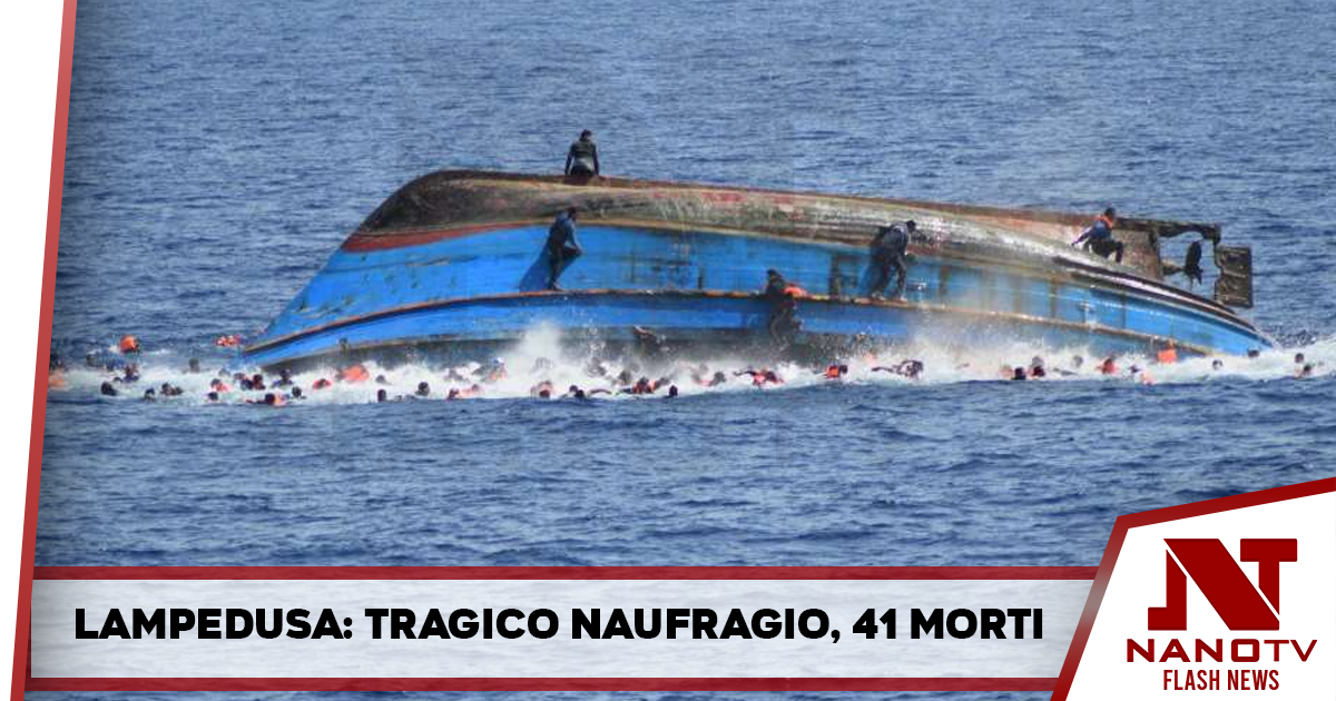 Lampedusa: tragico naufragio, 41 morti