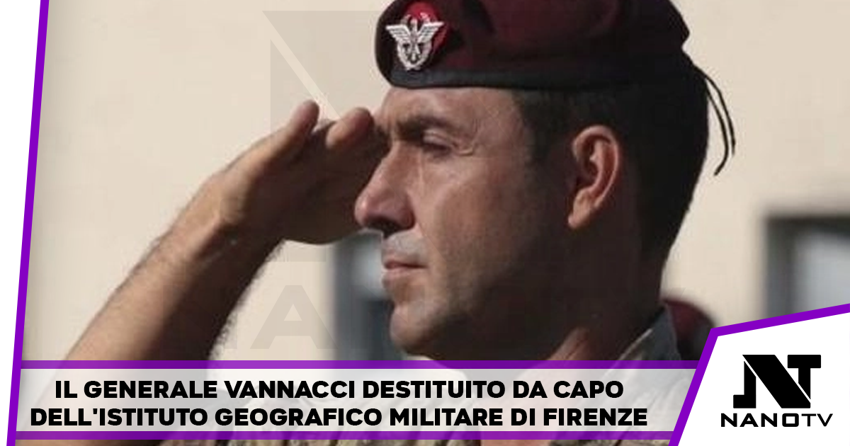 Il generale Vannacci destituito da capo dell’istituto geografico militare di Firenze