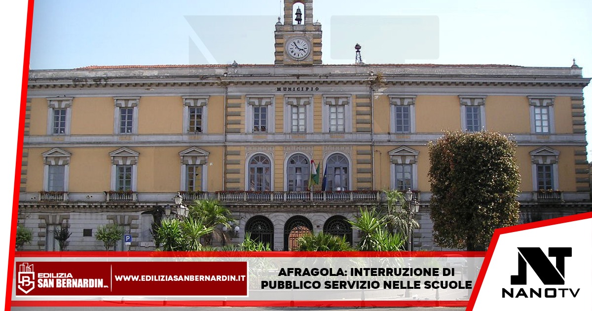 Afragola: interruzione di pubblico servizio nelle scuole