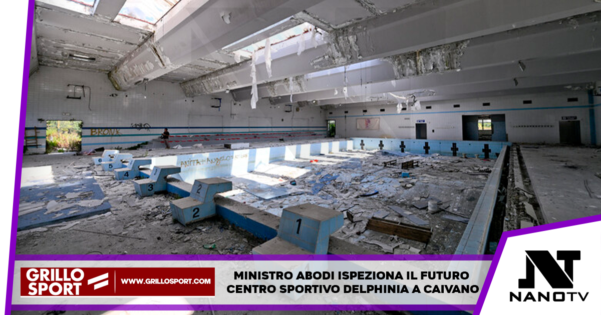 Ministro Abodi ispeziona il futuro centro sportivo Delphinia a Caivano