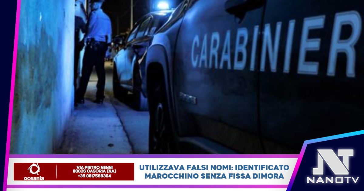 Marocchino senza fissa dimora fermato a Caserta: false generalità scoperte dai Carabinieri