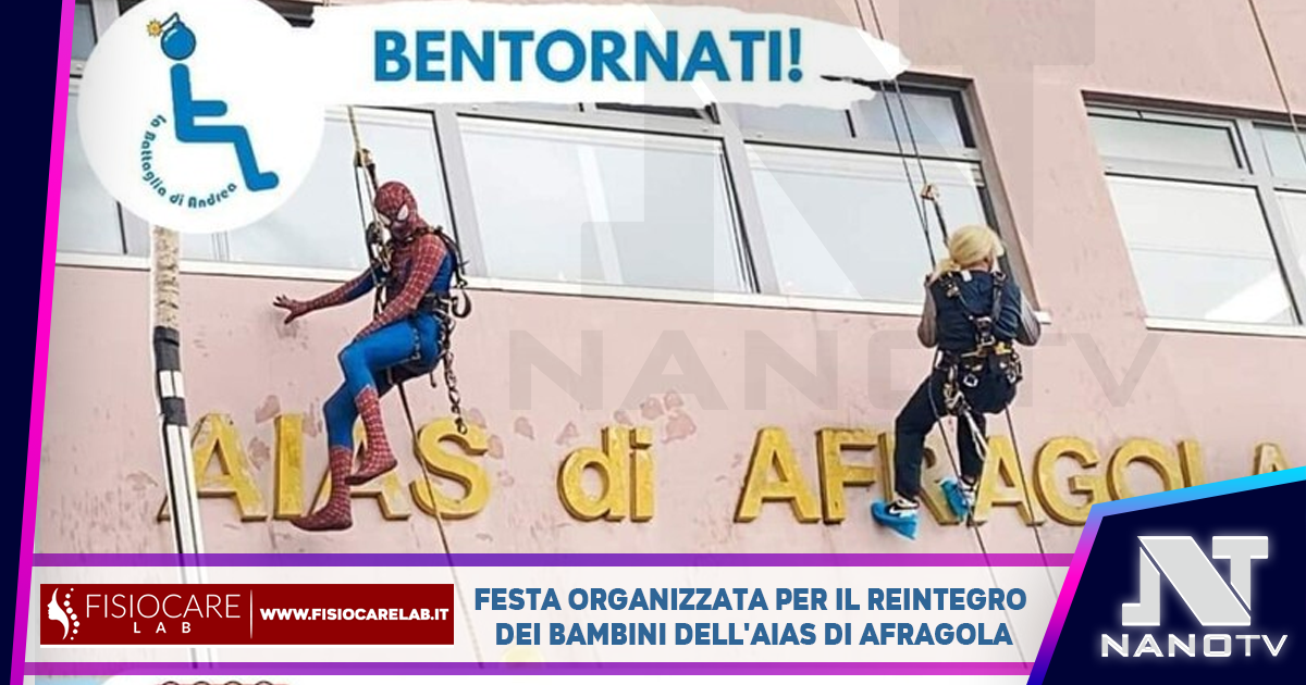 Festa organizzata per il reintegro dei bambini dell’Aias di Afragola