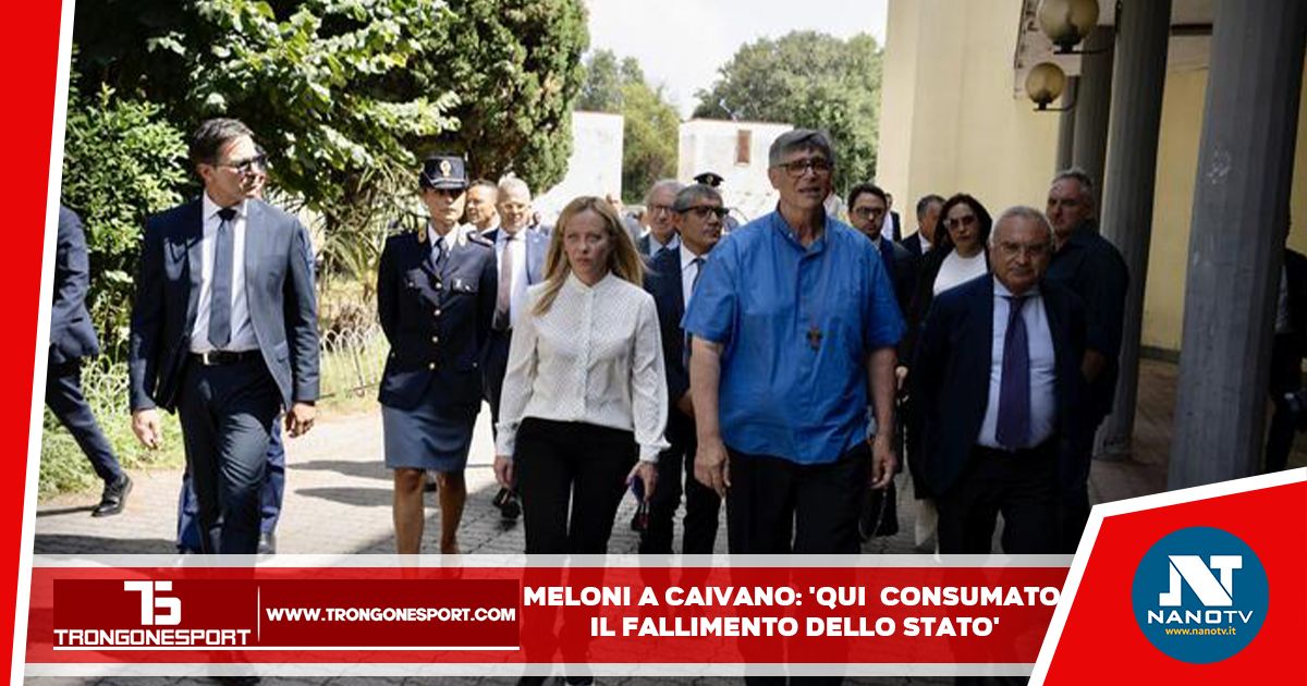 Caivano, Napoli: Meloni a Caivano: “Qui si è consumato il fallimento dello Stato”