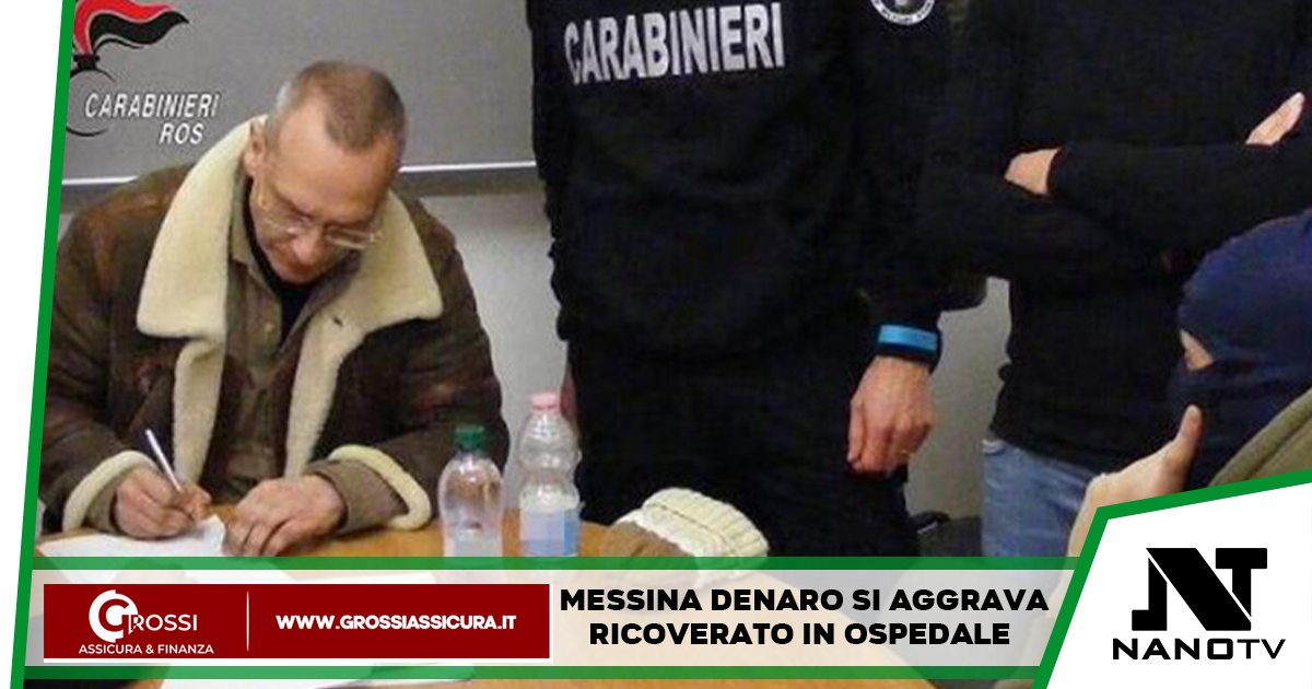 Il boss mafioso Messina Denaro si aggrava, ricoverato in cella in ospedale a l’Aquila